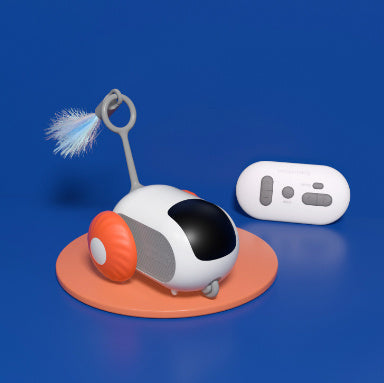 RC Interactive Cat Car Toy USB Charging Chasing Automatic Self-moving Smart Control Car