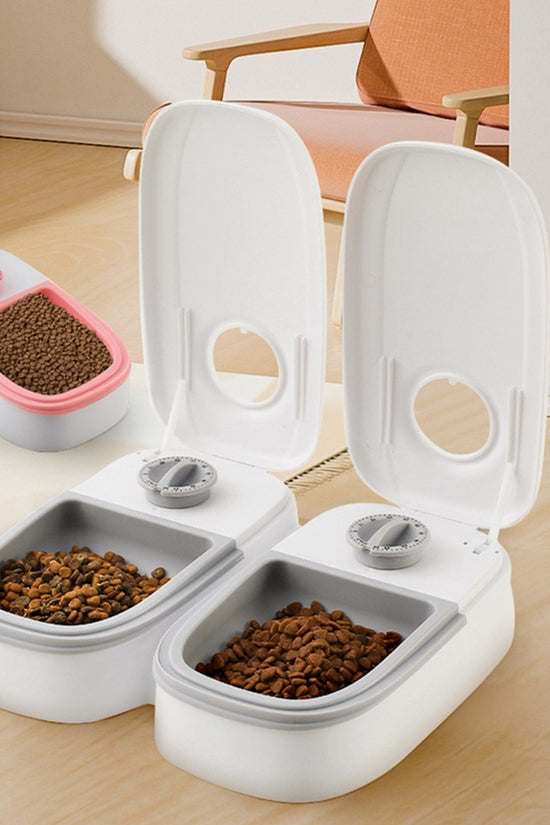 Automatic Pet Feeder Smart Food Dispenser For Cats Dogs Timer Stainless Steel Bowl
