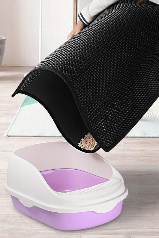 Cat Litter Mat Trapping Honeycomb Double Layer Waterproof Non-slip Sand Filter