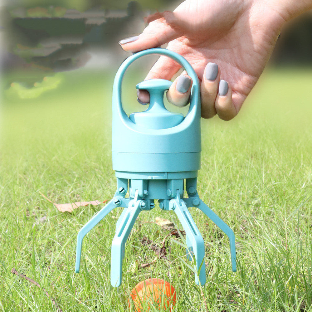 Portable Lightweight Dog Pooper Scooper With Built-in Poop Bag Dispenser Eight-claw Shovel For Pet Toilet Picker