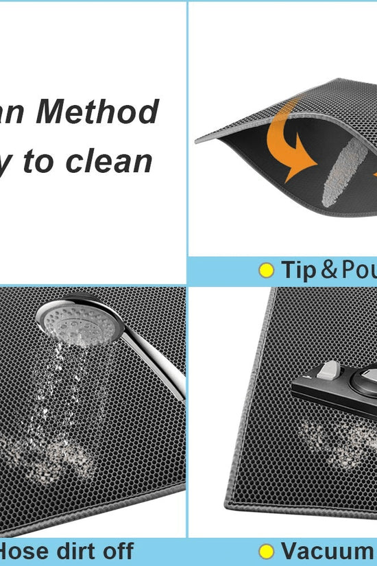 Cat Litter Mat Trapping Honeycomb Double Layer Waterproof Non-slip Sand Filter