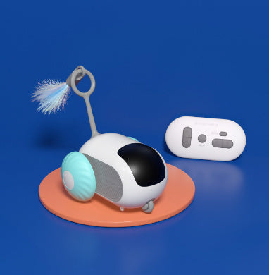 RC Interactive Cat Car Toy USB Charging Chasing Automatic Self-moving Smart Control Car