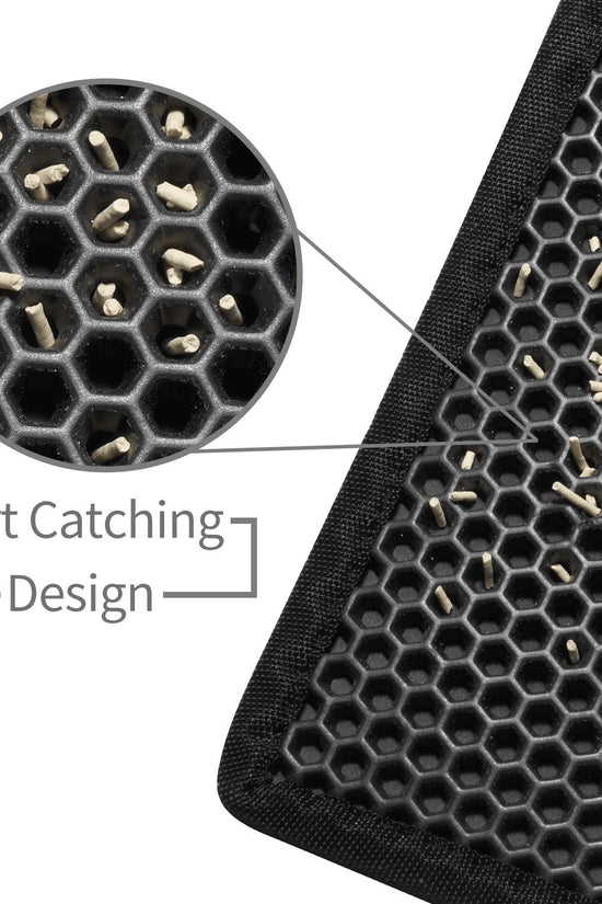 Cat Litter Mat Trapping Honeycomb Double Layer Waterproof Non-slip Sand Filter