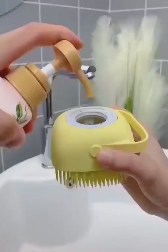 Silicone Bath Brush For Dogs And Cats